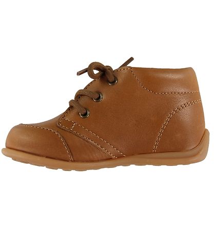 Bisgaard Begyndersko - Luca Lace - Cognac m. Snørebånd