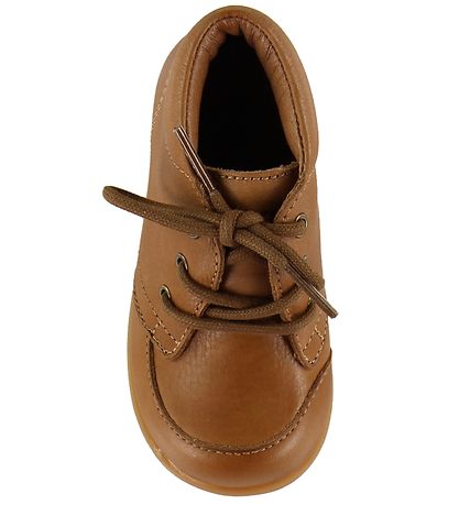 Bisgaard Begyndersko - Luca Lace - Cognac m. Snørebånd