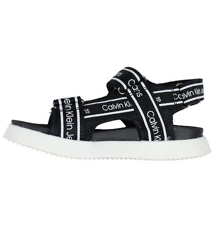 Calvin Klein Sandaler - Velcro - Sort/Hvid