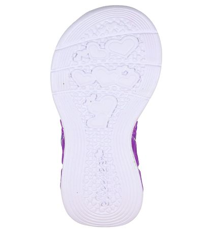 Skechers Sandaler m. Lys - Flutter Hearts - Lavender/Multi