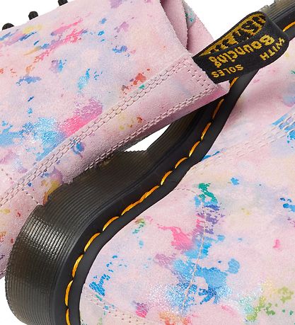 Dr. Martens Støvler - 1460 Pascal - Pink Rainbow Burst Suede