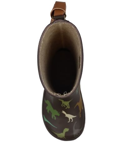 Bisgaard Gummistøvler - Basic Rubber - Brown Dino