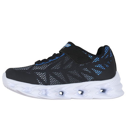 Skechers Sko m. Lys - Vortex 2.0 - Black/Blue