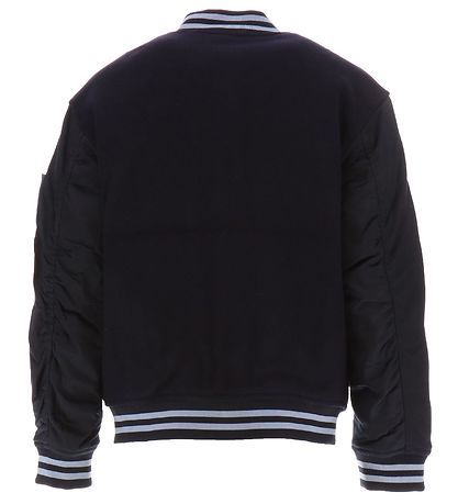 Emporio Armani Jakke - Uld - Navy m. Lyseblå