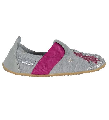 Living Kitzbühel Ballerina Hjemmesko - Lysegrå m. Regnbue/Enhjør