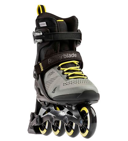 Rollerblade Rulleskøjter - Macroblade - 80 ABT - Silver/Neon Yel