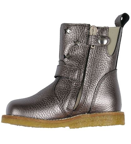 Angulus Vinterstøvler - Tex - Mauve Shine/Champagne m. Lynlås