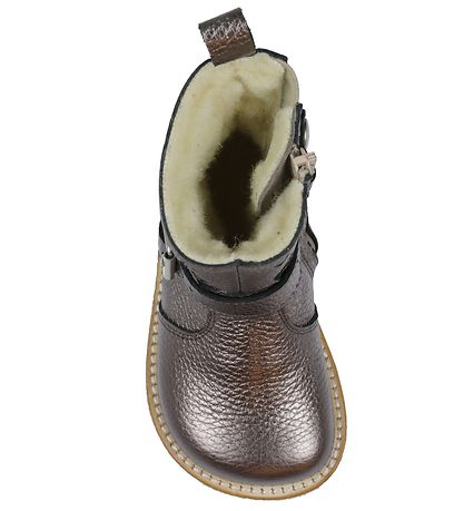 Angulus Vinterstøvler - Tex - Mauve Shine/Champagne m. Lynlås