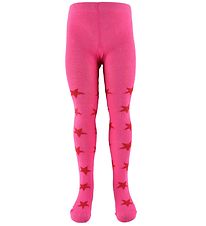 Minymo Strømpebukser - Pink m. Stjerner