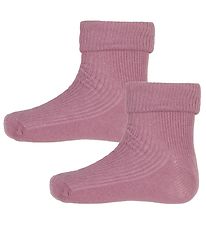 Minymo Strømper - 2-pak - Gl. Rosa