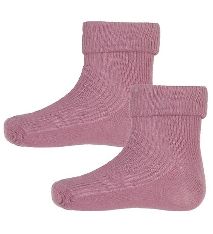 Minymo Strømper - 2-pak - Gl. Rosa