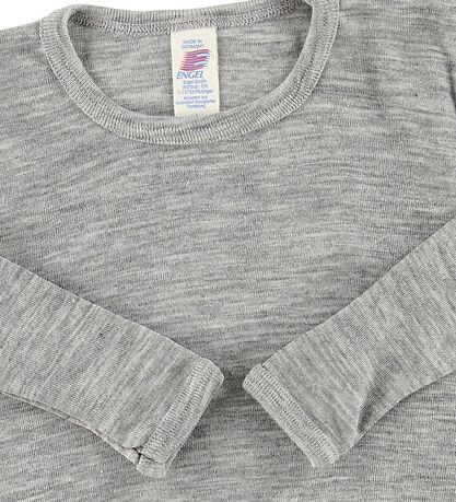 Engel Bluse - Uld/Silke - Gråmeleret