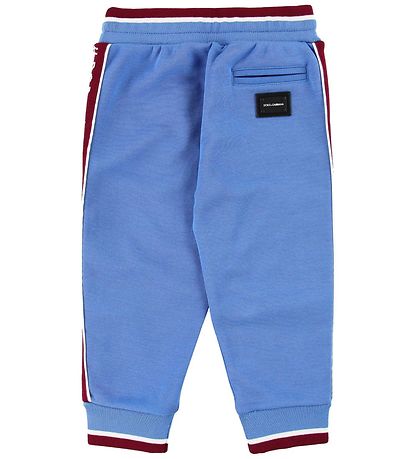 Dolce & Gabbana Sweatpants - Lyseblå m. Bordeaux