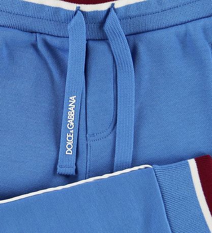 Dolce & Gabbana Sweatpants - Lyseblå m. Bordeaux