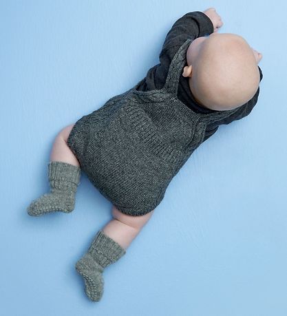 GoBabyGo Skridsikre Strømper - Uld - Gråmeleret