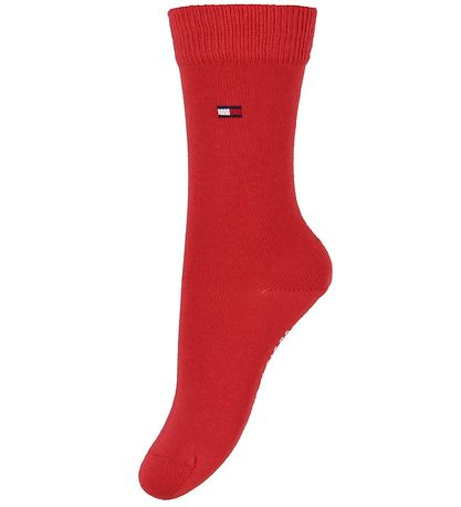 Tommy Hilfiger Strømper - 2-pak - Basic - Rød/Navy