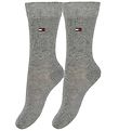 Tommy Hilfiger Strømper - 2-pak - Basic - Gråmeleret