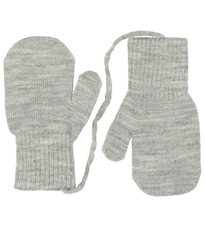 Melton Luffer - 2-pak - Strik - Gråmeleret/Navy