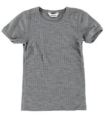 Joha T-Shirt - Uld - Gråmeleret