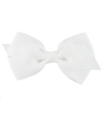 Little Wonders Hårsløjfe - Emily - 10 cm - Grosgrain - Hvid