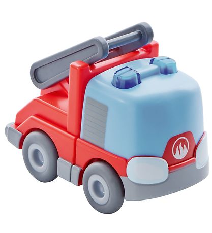 Haba Brandbil m. Stige - 7,5 cm - Rød