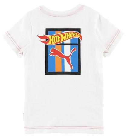 Puma T-shirt - Hot Wheels - Hvid