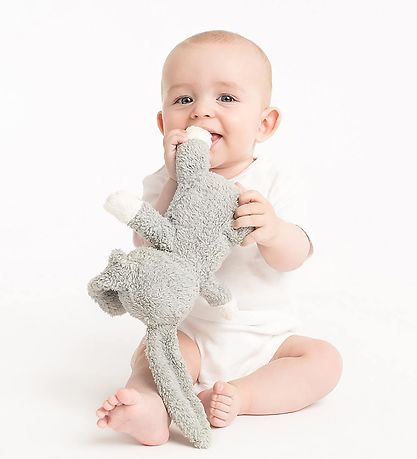 NatureZoo Bamse - 18 cm - Teddyfleece - Kanin - Grå