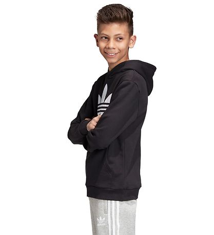 adidas Originals Hættetrøje - Trefoil - Sort