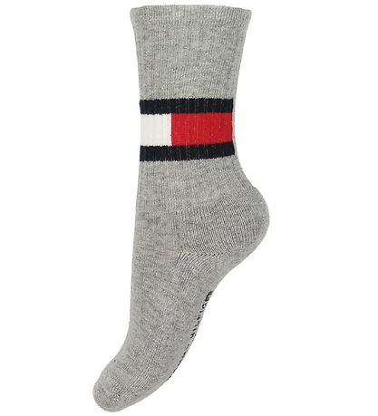 Tommy Hilfiger Strrømper - 2-pak - Flag - Navy/Grå