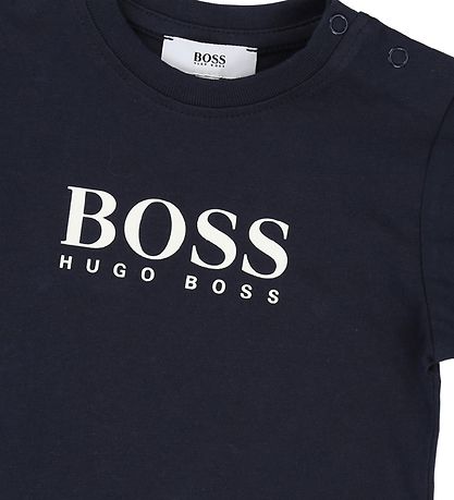 BOSS T-shirt - Navy m. Logo