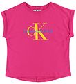 Calvin Klein T-shirt - Pink m. Logo