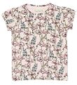 En Fant T-shirt - Lyserød m. Blomster
