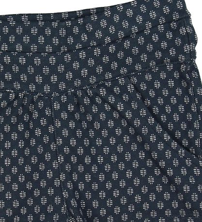 En Fant Shorts - Støvet Blå m. Mønster