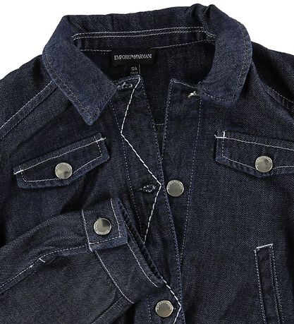 Emporio Armani Jakke - Denim - Mørkeblå