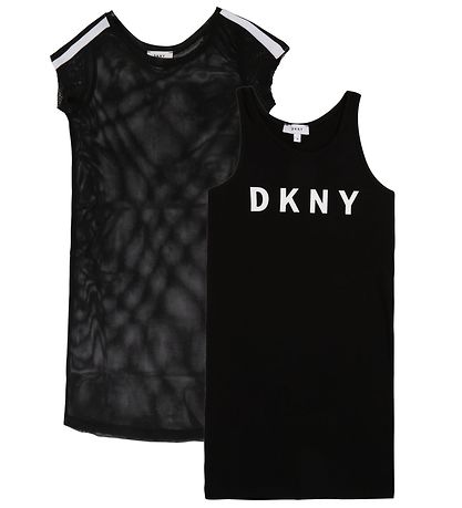 DKNY Kjole - Sort m. Logo