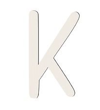 Sebra Træbogstaver - K - Birchbark Beige