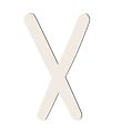 Sebra Træbogstaver - X - Birchbark Beige