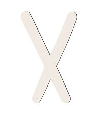 Sebra Træbogstaver - X - Birchbark Beige