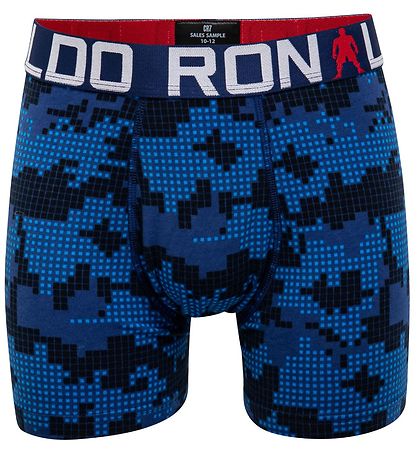 Ronaldo Boxershorts - 2-pak - Hvid/Blå m. Print