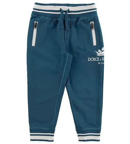 Dolce & Gabbana Sweatpants - Petroleum m. Logo