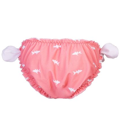 Petit Crabe Bikini Trusser m. Sløjfe - Gia - UV50+ - Koral m. Ha