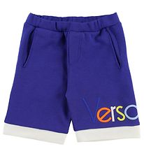 Young Versace Shorts - Sweat - Blå m. Tekst