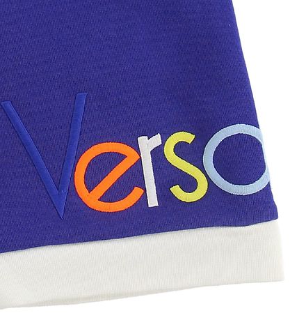 Young Versace Shorts - Sweat - Blå m. Tekst