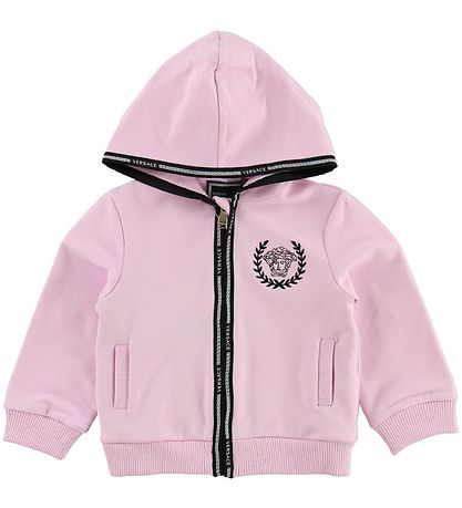 Young Versace Cardigan/Shorts - Lyserød m. Logo