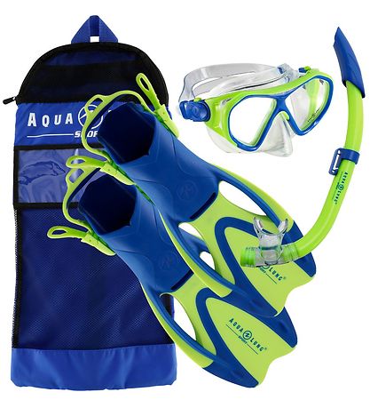 Aqua Lung Dykkersæt - Urchin Jr - Blå/Lime