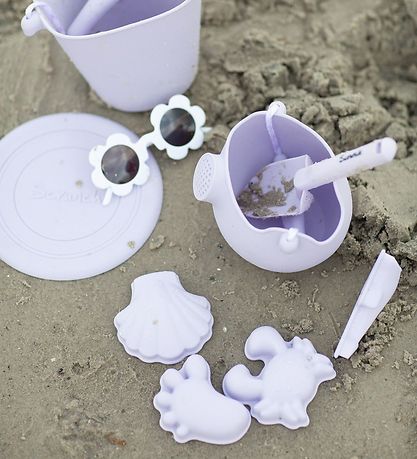Scrunch Sandforme - 4 stk - Silikone - 6,5-10,5 cm - Lys Lilla