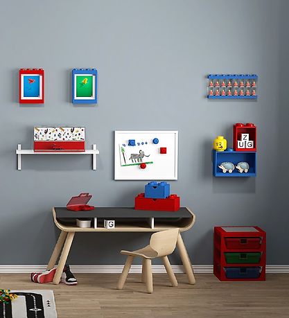 LEGO® Storage Opbevaringsskuffe - 8 Knopper - 31x15x9 - Rød