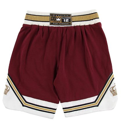 Dolce & Gabbana Shorts - Bordeaux m. Hvid/Guld