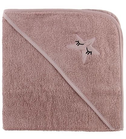 Nørgaard Madsens Babyhåndklæde - 75x75 cm - Rosa m. Stjerne