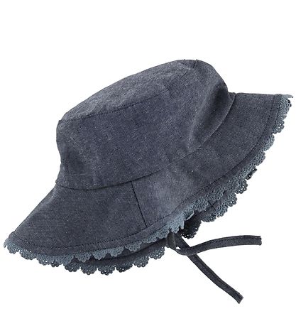 Melton Bøllehat - UV30 - Denim m. Blonde